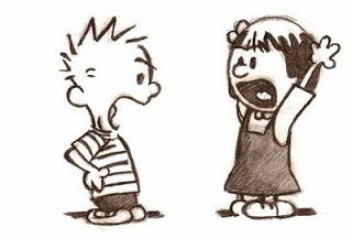 Calvin arguing